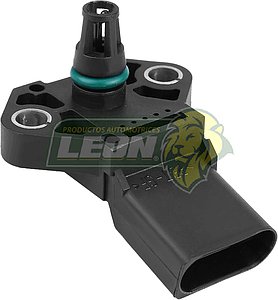 SENSOR PRESION (MAP) VW JETTA A4 99-15 1.8T, 1.9TDI, GOLF A4  99-07 1.8T, BEETLE 98-11 1.8T, TIGUAN 08-17 1.4TSI, TOUAREG 11-18, SEAT IBIZA 09-17 1.6L, AUDI A3 04-12 1.8T 4T.