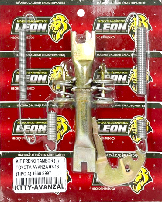 KIT FRENO TAMBOR (L) TOYOTA AVANZA 07-13 (TIPO A) 1668 S997