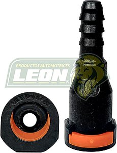 CONECTOR FILTRO GASOLINA RECTO ØI1: 5/16 TUBO ØI2: 1/4 ESPIGA