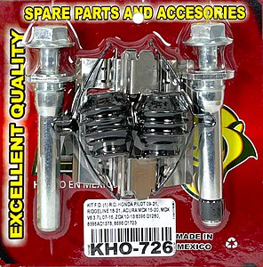 KIT F.D. (1) R.D. HONDA PILOT 09-21, RIDGELINE 18-21, ACURA MDX 15-20, MDX V6 3.7L 07-16, ZDX 10-13 8396 D1280, 8396AD1378, 8696 D1723 KC726