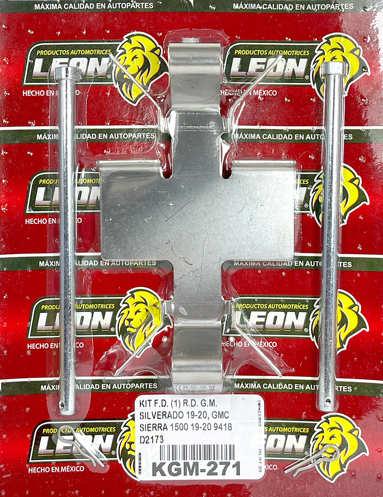 KIT F.D. (1) R.D. G.M. SILVERADO 19-20, GMC SIERRA 1500 19-20 9418 D2173 KC271