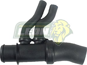 MANGUERA RAD. INF. FORD BRONCO V8 5.8L 93-96, E-150 ECONOLINE 5.0L 94-96, 5.8L 94-96, CLUB WAGON 5.0L 94-96, 5.8L 94-96, E-250 ECONOLINE 5.8L 94-96, E-350 ECONOLINE 5.8L 94-96, CLUB WAGON 5.8L 94-96, F-150 5.8L 94-96, F-250 5.8L 94-97, F-350 5.8L 94-97 (62843, 22401, 71735) ALTO: 18 cm, LARGO: 23 cm, ØI: 42 mm, ØE: 43 mm