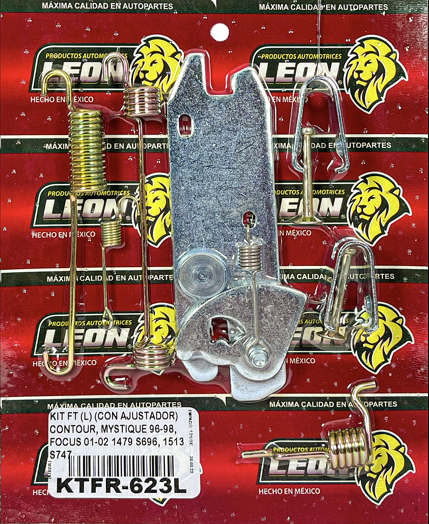 KIT FRENO TAMBOR (L) (CON AJUSTADOR) CONTOUR, MYSTIQUE 96-98, FOCUS 01-02 1479 S696, 1513 S747