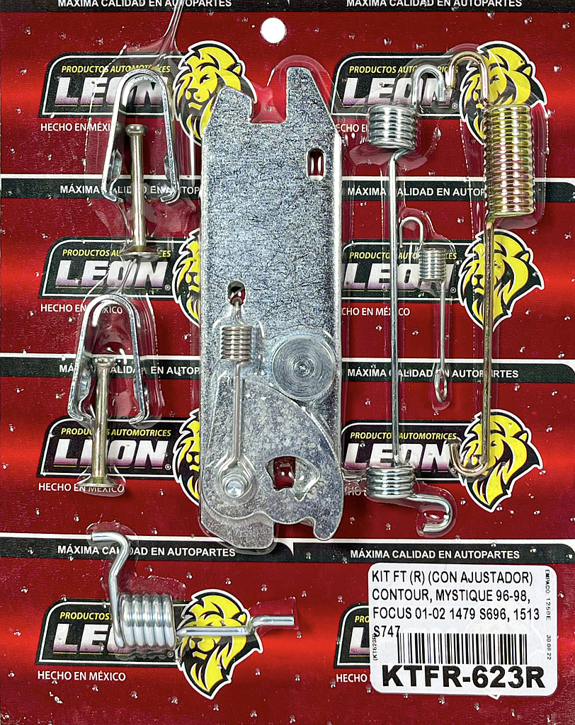 KIT FRENO TAMBOR (R) (CON AJUSTADOR) CONTOUR, MYSTIQUE 96-98, FOCUS 01-02 1479 S696, 1513 S747