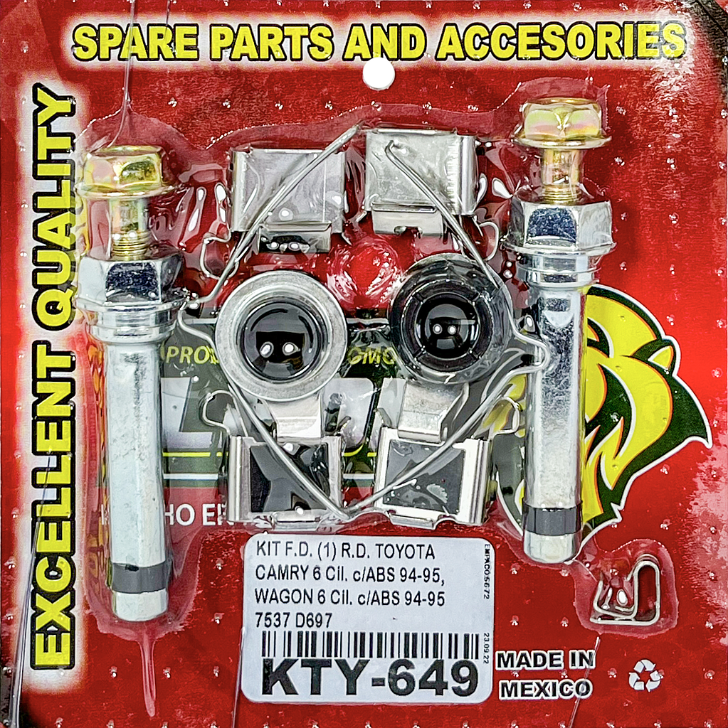 KIT F.D. (1) R.D. TOYOTA CAMRY 6 Cil. c/ABS 94-95, WAGON 6 Cil. c/ABS 94-95 7537 D697 KC649