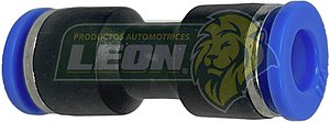 CONECTOR o CONEXIÓN RAPIDA P/MANGUERA TUBING o POLIFLO NAILON RECTO 1/4