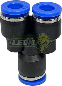 CONECTOR o CONEXIÓN RAPIDA P/MANGUERA TUBING o POLIFLO NAILON EN Y 1/4