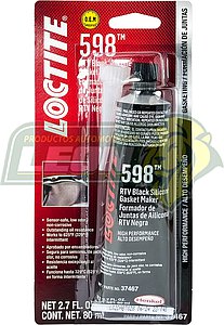 SILICON RTV 80 ml (2.7 oz.) NEGRO 598TM LOCTITE