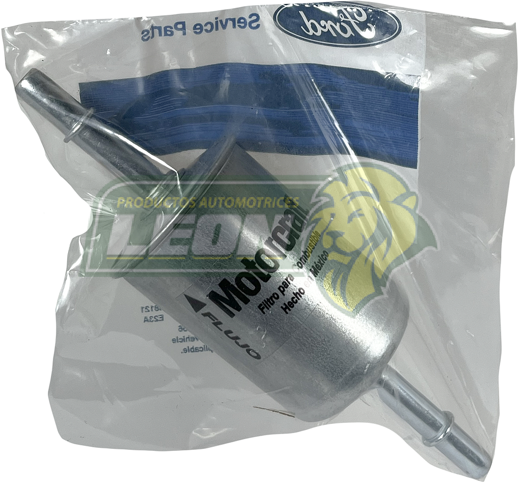 FILTRO GASOLINA FORD F150, 350 10-16, EXPLORER 03-10, F450, 550 S. DUTY 07-17, LOBO, MUSTANG 07-11, FOCUS 2.0L (FGI-238, FI-HG238) T/O. 3/8 AMBOS LADOS