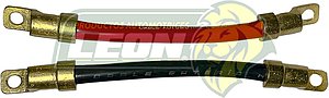 CABLE BATERIA ARMADO 20 cm. CAL. 1/0 c/TERMINALES TZ-5 (JGO C/2 pz. ROJO Y NEGRO)