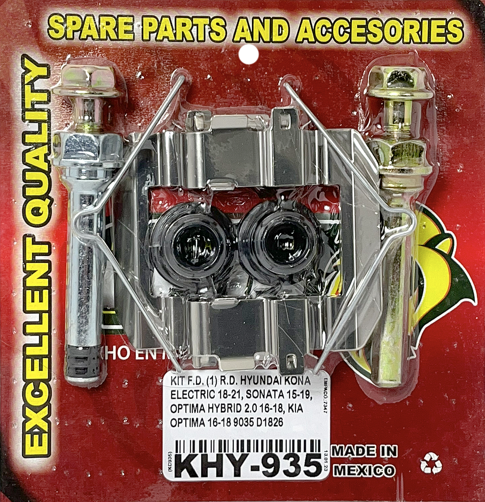 KIT F.D. (1) R.D. HYUNDAI KONA ELECTRIC 18-21, SONATA 15-19, OPTIMA HYBRID 2.0 16-18, KIA OPTIMA 16-18 9035 D1826 KC935