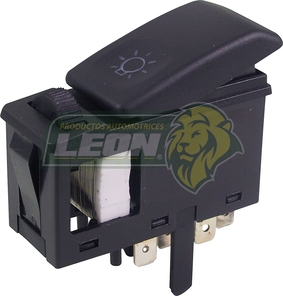 INTERRUPTOR ó SWITCH VW GOLF A2 1.8L 88-92, JETTA A2 1.8L 88-92, COMBI 1.6L 74-89, SEDAN 1.6L 78-03  (TECLA) LUCES C/RESISTENCIA 