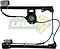 ELEVADOR MANUAL VW GOLF A3 1.8, 2.0L 93-99, JETTA A3 1.8, 2.0L 93-99 (R) DELANTERO
