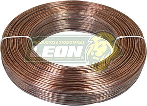 CABLE BOCINA CALIBRE 18 TRANSP. (ROLLO c/100 mt.)