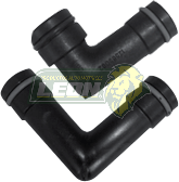 TUBO AGUA G.M. IMPALA 00-05, CAMARO 93-02, PONTIAC BONEVILLE 94-99 IMPALA 00-05 “CONECTOR TERMOSTATO” (JGO. c/2 pzas.) (62382-KIT, 25503423 y 12565082) QUEZADA