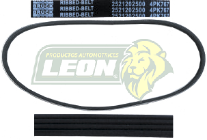 BANDA POLY-V ALT. HYUNDAI ATOS 1.0, 1.1L (4PK767, K040300) BRUCK