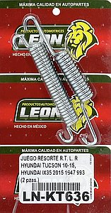 JUEGO RESORTE R.T. L. R HYUNDAI TUCSON 10-15, HYUNDAI IX35 2015 1647 993 (2 pzas.)