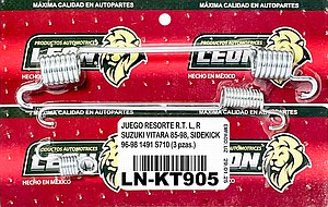JUEGO RESORTE R.T. L, R SUZUKI VITARA 85-98, SIDEKICK 96-98 1491 S710 (3 pzas.)