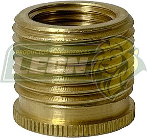 CASQUILLO 14x1.25x3/4 NFx17 mm LATON