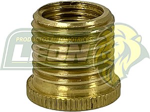 CASQUILLO 10x1.00x1/2 NFx 13 mm LATON MOTOCICLETAS