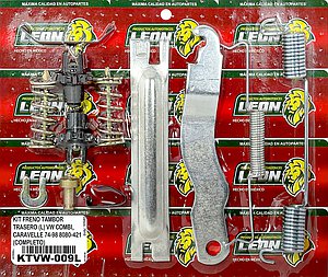 KIT FRENO TAMBOR TRASERO (L) VW COMBI, CARAVELLE 74-98 8080-421 (COMPLETO)