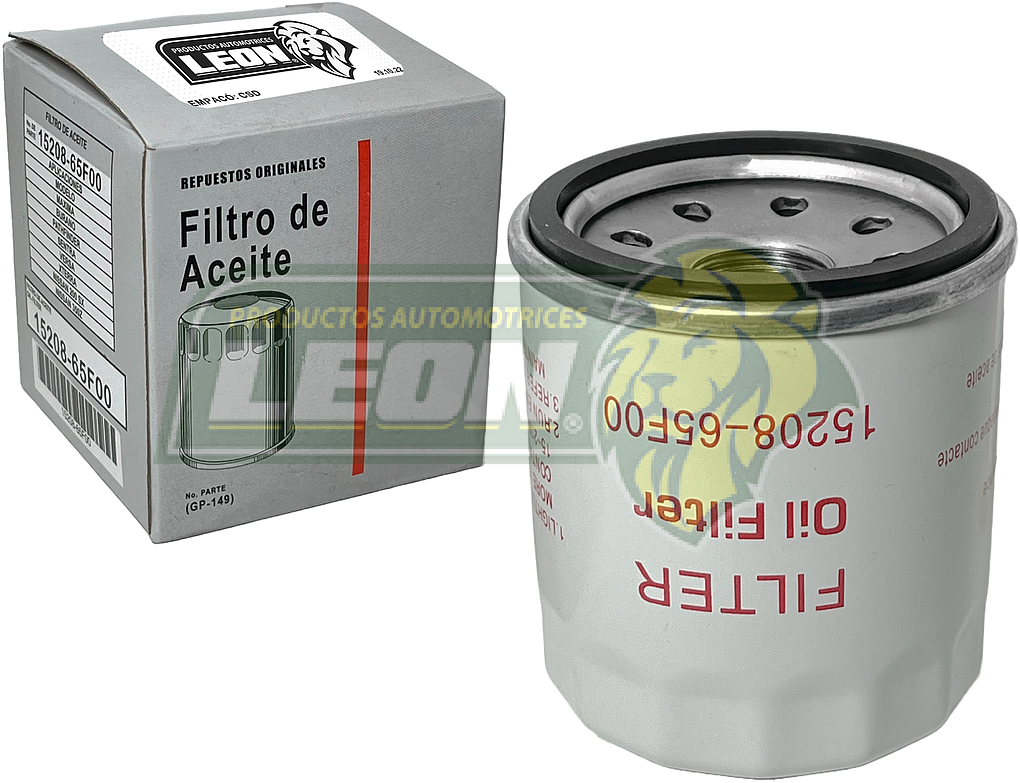 FILTRO ACEITE DODGE ATOS 1.0L 01-04, 1.1L 05-12, HONDA CRV 2.0L 97-01, CIVIC 1.7L 2001, NISSAN TIIDA 1.8L 07-15, VERSA 07-16, TITAN 5.6L 2010, NP300 2.5L DIESEL 14-15, NV200 2.0L 13-16, FRONTIER 00-16, MARCH 1.6L 11-15, ROGUE 2.5L 08-16, ALMERA 01-05, ALTIMA 02-17, MAXIMA 06-17, CUBE 09-14, JUKE 11-16, MICRA 2015, MURANO 06-16, NOTE 14-16, PATHFINDER 02-04 Y 10-16, QUEST 04-16, X-TRAIL 02-07 Y 11-15, FORD ESCORT 1.8L 91-96, HYUNDAI GRAND i10 1.2L 16-17, SUZUKI SWIFT 12-15, RENAULT KOLEOS 09-15, CLIO 2015, FLUENCE 11-15, SCALA 10-12, G.M. CITY EXPRESS 2015, INFINITY VARIOS, KIA SEPHIA 93-01, SPECTRA 00-02, MAZDA 2 11-15, 3 12-16, 6 14-16, MX3 92-95, X5 16-17, MX6 95-97, PROTEGE 90-03, MITSUBISHI LANCER 06-07, OUTLANDER 2006 Y 2010, SAAB 9-12 2005, SMART FORTWOO 08-14 Y MAS...