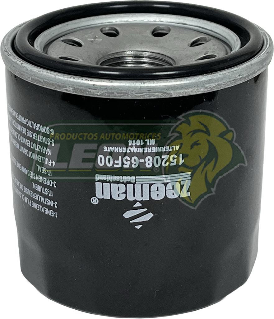 FILTRO ACEITE NISSAN TIIDA 07-18, VERSA 07-19, MARCH 11-19, KICKS 18-20, ALTIMA 07-18 2.5, 3.5L, FRONTIER 00-18, JUKE 11-17, ROGE 08-18, SENTRA 96-18, X-TRAIL 02-17, MAXIMA 06-18, MURANO 04-19, NOTE 14-18, PATHFINDER 02-18, DODGE ATOS 01-12, MAZDA 2 11-16, 3 12-18, 6 14-18, RENAULT KOLEOS 09-17, FLUENCE 11-17 (GP-91, OF-6607) ROSCA 20x1.5 mm