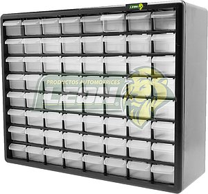 ORGANIZADOR CON 64 GAVETAS DE 51x40x16 cm