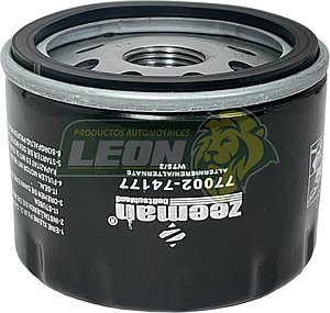 FILTRO ACEITE NISSAN PLATINA 02-10, APRIO 08-10, RENAULT CLIO 01-16, CAPTUR 2018, DUSTER 12-18, KANGOO 07-17, LOGAN 15-18, MEGANE 01-10, SANDERO 10-16, SCENIC 01-08, STEPWAY 11-18, TRAFIC 07-09, FIAT PANDA 07-11 (GP-291, OF-4177) ROSCA 20X1.5 mm = (OF-5860, 15208-00QAA)