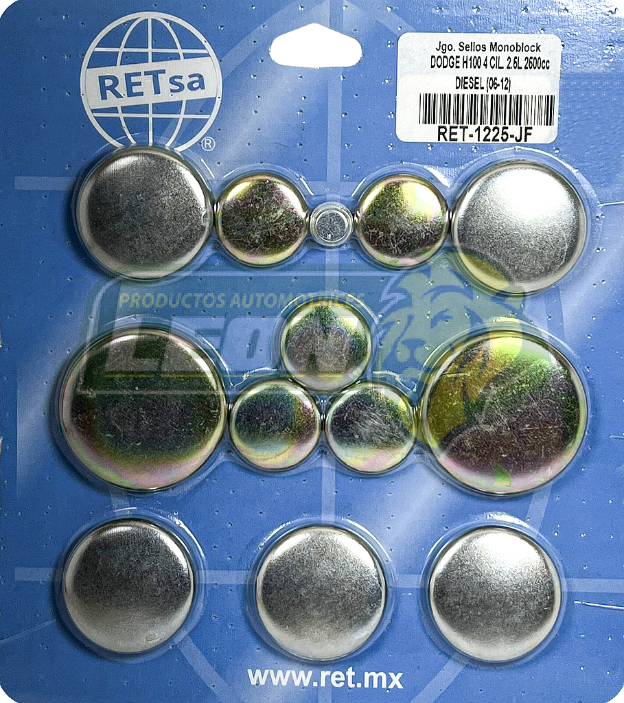 JUEGO SELLO MONOBLOCK DODGE H100 4C..2.5L DIESEL 06-12 FIERRO