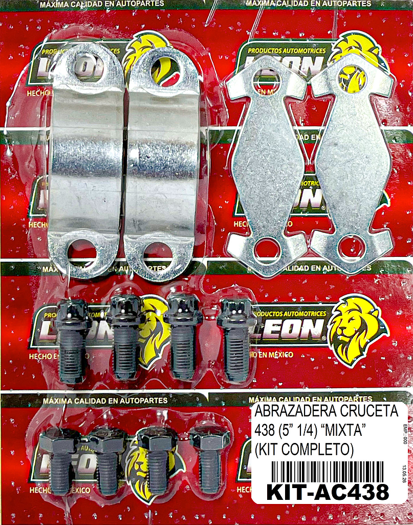 ABRAZADERA CRUCETA 438 (5” 1/4) “MIXTA” (KIT COMPLETO)