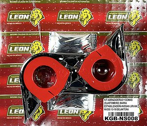 KIT DE ABRAZADERAS Y GOMAS (ELASTOMERO) BARRA ESTABILIZADORA NISSAN URVAN NV350 13-19 DELANTERA