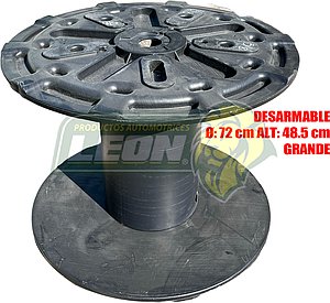 CARRETE PLASTICO P/MANGUERA Ø: 72 cm ALT: 48.5 cm GRANDE (RECICLADO)