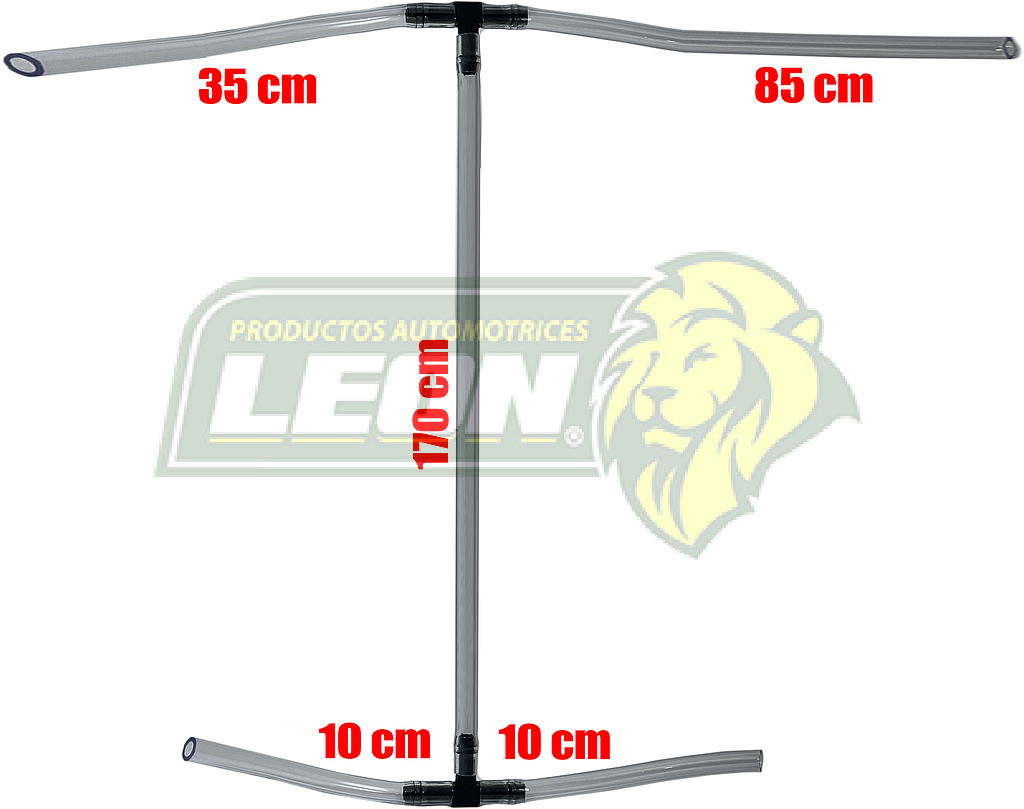 MANGUERA CHISGUETERO LIMPIADORES VW GOLF A4, JETTA A4, GOL, POINTER, SEAT IBIZA, ALTEA, ATECA (AUTOS C/CHISGUETERO TRASERO)