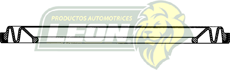 CUBREPOLVO P/PISTON CALIPER DODGE 2500,3500 94-99, GMC SAVAN 96-02, G.M. EXPRESS VAN 96-02, C-30 96-00  ØE: 3.880”, ØI: 2.600”, TIPO: