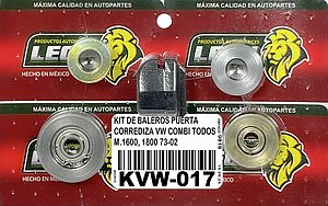 KIT DE BALEROS PARA PUERTA CORREDIZA VW COMBI TODOS M.1600, 1800 73-02