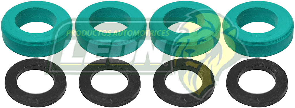 LIGAS INYECTORES NISSAN NP300, ESTAQUITAS, PK-UP D21, D22, FRONTIER 2.4L 94-15 (KIT c/8 pzas.)