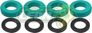 LIGAS INYECTORES NISSAN NP300, ESTAQUITAS, PK-UP D21, D22, FRONTIER 2.4L 94-15 (KIT c/8 pzas.)