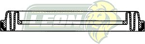 CUBREPOLVO P/PISTON CALIPER CHRYSLER 300 04-20, 300 LIMITED 07-08, DODGE CHALLENGER 09-22, CHARGER 06-22, MAGNUM 04-08 R.D. ØE: 2.956”, ØI: 2.080”, TIPO: