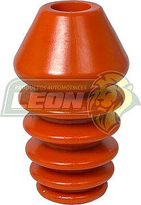 GOMA REBOTE AMORTIGUADOR VW CARIBE, ATLANTIC 77-87 DELANTERO ØI SUP: 22.79 mm, ØI INF: 19.077 mm, ØE: 54.18 mm, H: 93.89 mm NARANJA