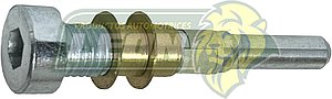 PERNO PUERTA PEUGEOT 106, 205, 206, 207, 309, 405, 407, 605, 607, 806, 807 7.3x6x58 mm CON CUERDA 9x1.25 mm Y BUJES DELGADOS ALLEN 6 mm