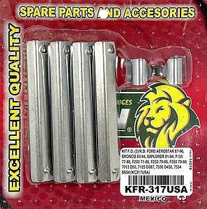 KIT F.D. (2) R.D. FORD AEROSTAR 87-96, BRONCO 83-94, EXPLORER 91-94, F150 77-86, F200 71-86, F250 79-86, F350 79-86 7013 D50, 7125 D387, 7330 D450, 7534 D654 (KC317USA)