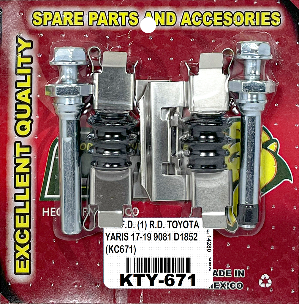 KIT F.D. (1) R.D. TOYOTA YARIS 17-19 9081 D1852 (KC671)