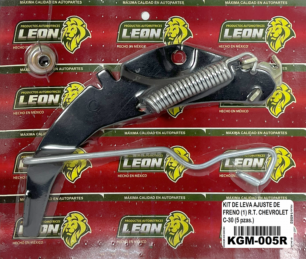KIT DE LEVA AJUSTE DE FRENO (1) R.T. (R) G.M. MICRO, PK-UP C30 (5 pzas.)
