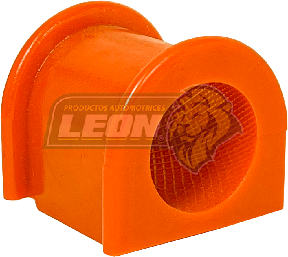 GOMA BARRA ESTABILIZADORA FORD FIESTA 98-10, IKON 02-04 (6418, 1408132, 4039022, 10-019, BAFIESD11) ØI: 21.29 mm, H: 28.40 mm, L: 28.42 mm, AN: 34.67 mm DELANTERA NARANJA