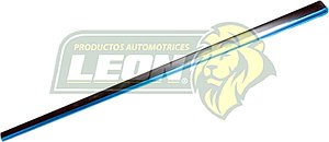 MOLDURA PUERTA VW JETTA A4 2.0L 04-07 c/LISTON CROMADO, TRASERA (R) 3.2x66 cm