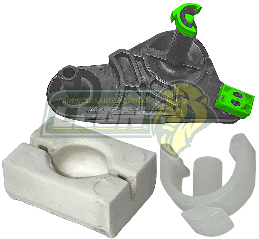 BUJE Y GRAPA o SEGURO DESLIZADOR PALANCA SELECTOR VW JETTA A5, A6 09-18, GOLF A5, A6, A7 08-21, GOL 09-11, POLO 10-21, BEETLE 12-19, BORA 05-10, PASSAT 08-21 SPORTVAN 11-14, TIGUAN 08-21, VENTO 05-21, VIRTUS 19-21, AUDI A1 11-21, A3 04-21, Q2 17-21, Q3 13-15, TT 11-21, SEAT IBIZA 16-21, LEON 06-21, TOLEDO 05-09 (NAYLON) “PATÍN o TABIQUE” (6Q0711550+1K0711522)