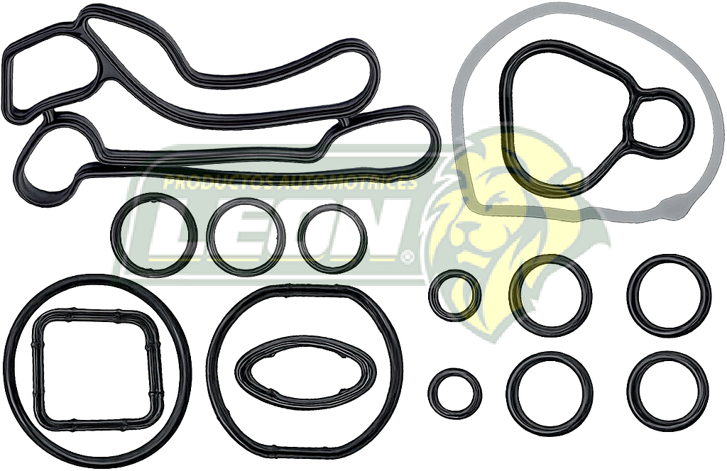 JUNTAS ENFRIADOR DE ACEITE G.M. ASTRA 1.8L 07-09, AVEO 1.6L 09-11, CRUZE 1.8L 11-16, SONIC 1.6L 11-17, SONIC 1.8L 11-17, TRAX 1.8L 13-20, PONTIAC G3 1.6L 2009 (55355331, 55354071, 200-001) LEÓN IMPORTACIÓN
