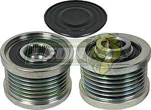 POLEA ALTERNADOR NISSAN TIIDA 07-18, SENTRA B16 06-12 2.0L, XTRAIL 15-19 2.0L (6 RANURAS)