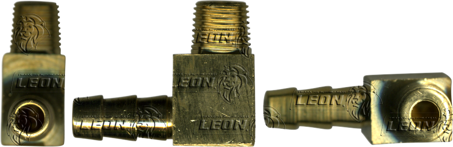 CONEXION COPLE PARA MANGUERA BAJA PRESION CODO 90° MANGUERA A TUBO MACHO ØI DE MANG.: 1/4 R. DE TUBO: 1/4